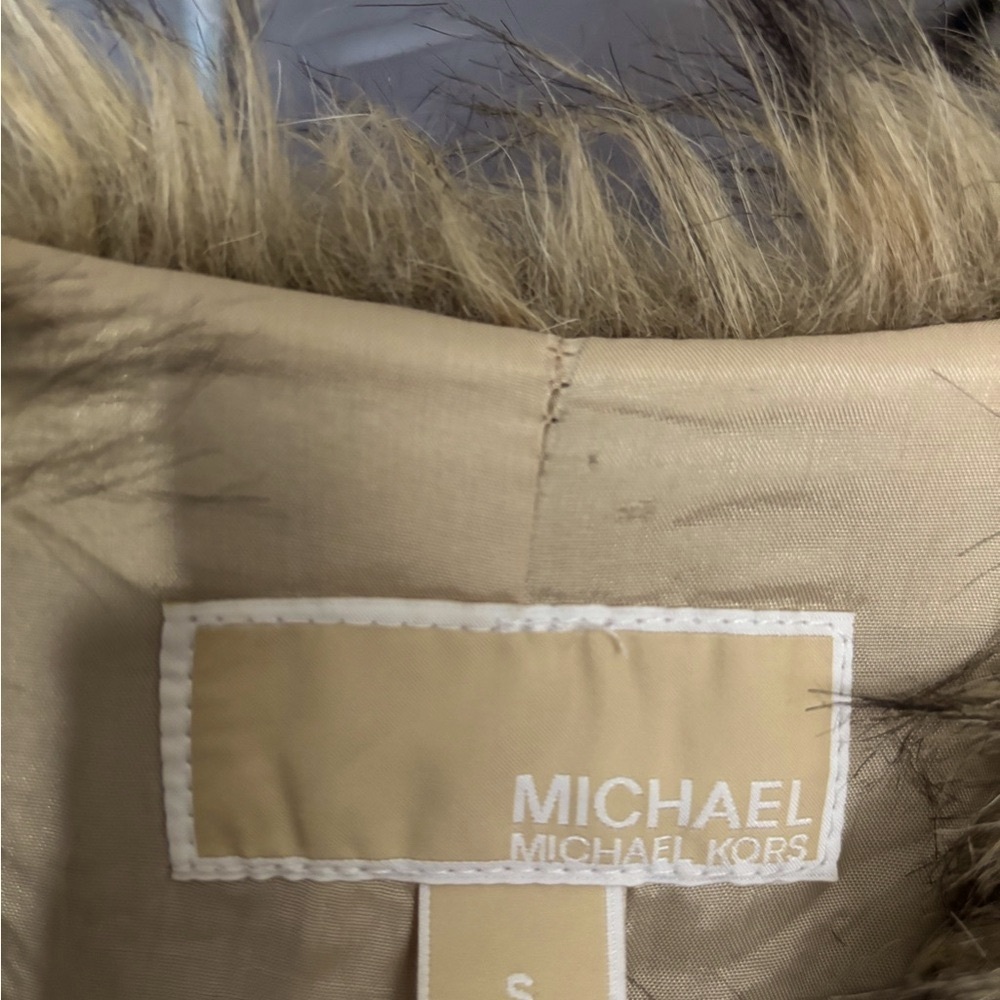 Michael Kors Fur-Trimmed Coat